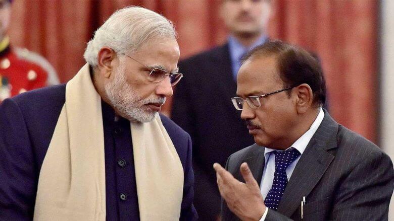 NSA Ajit Doval with Prime Minister Narendra Modi